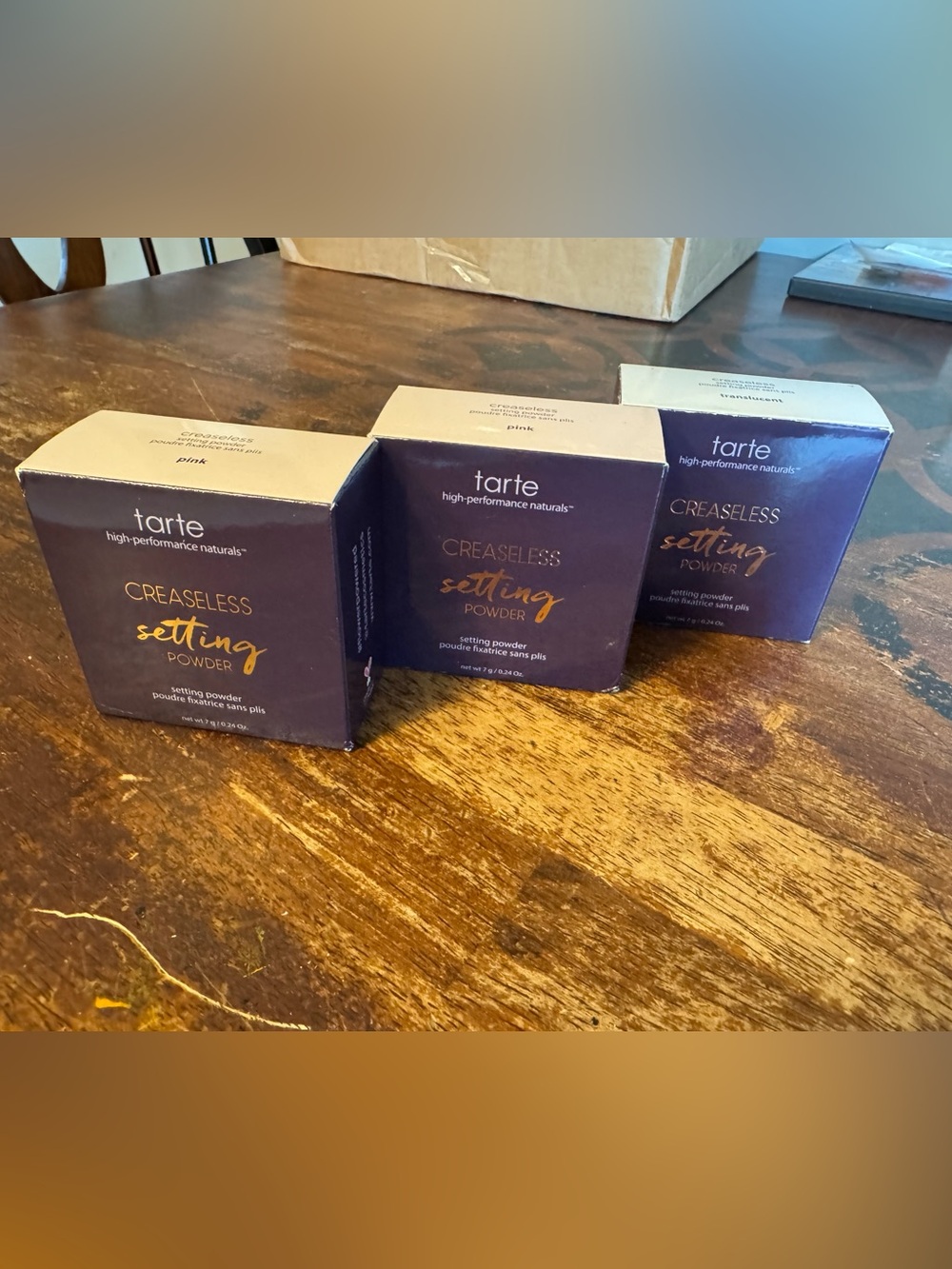 Tarte Creaseless Setting Powder Bundle 3 – Pink & Translucent *Older Batch Codes